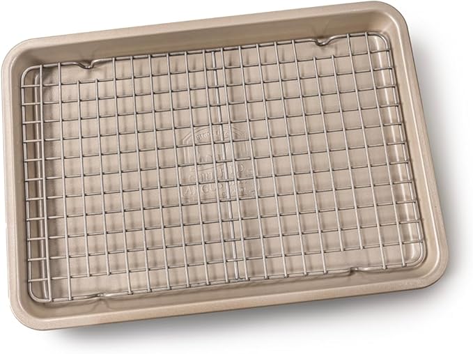 Certified Angus Beef Roasting Pan with Wire Rack – Heavy-Duty Non-Stick Perfect for Reverse Searing