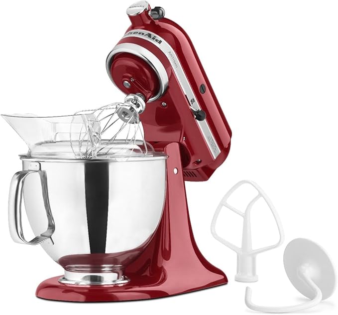 KitchenAid Artisan Series 5 Quart Tilt Head Stand Mixer, KSM150PS,Empire Red