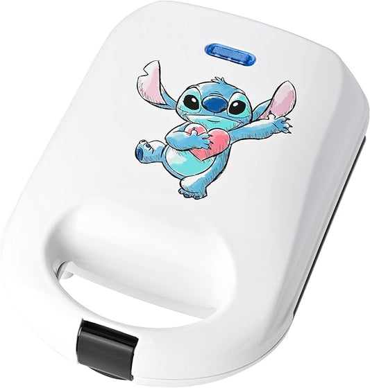 Select Brands Disney Lilo & Stitch Cake Pop Maker - Ceramic Nonstick Cooking Plates - Includes Maker and 25 Sticks - Gifts for Disney Lovers - Makes 4 Stitch Cake Pops