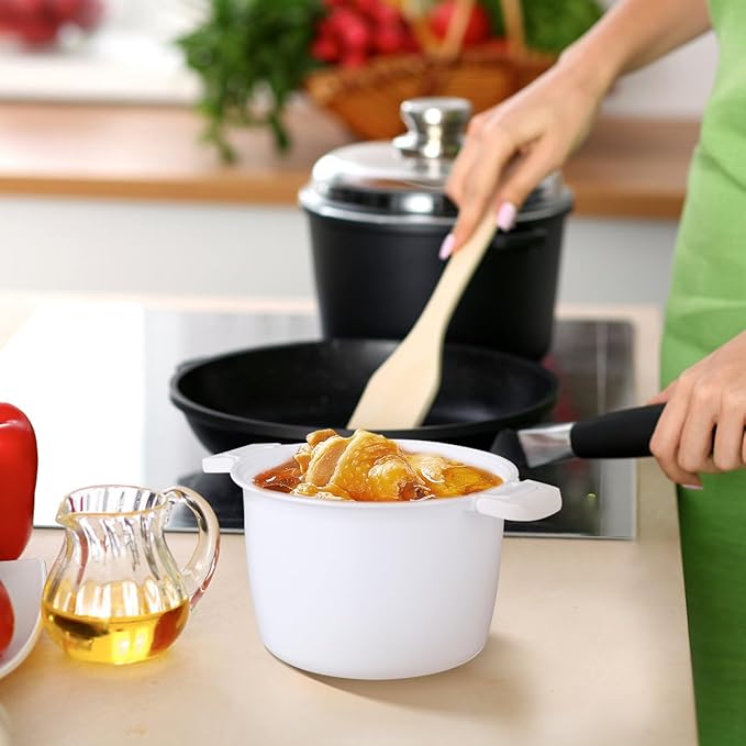 DOITOOL Microwave Rice Cooker 2 Quart, Microwave Steamer for Vegetables, 1.8L Professional Large Micro Cookware for Grains, Pasta & Potatoes - BPA Free, Dishwasher Safe