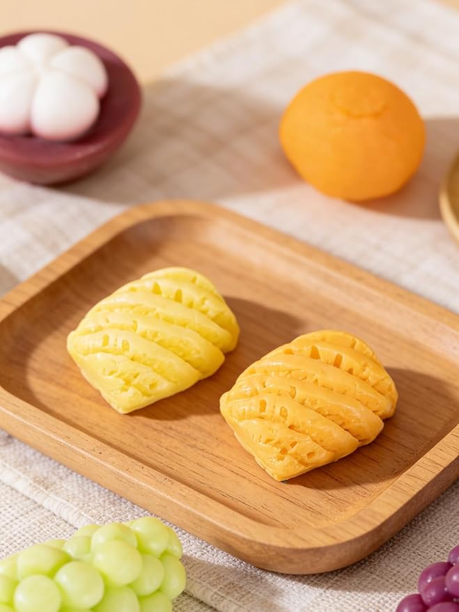 Pineapple Silicone Mold – 2 Pcs Silicone Fruit Mold for Chocolate, Fondant, Candle, Resin & Cake Decor, 3D Fruit Soap DIY Baking Tool for Parties & Gifts (Pineapple)