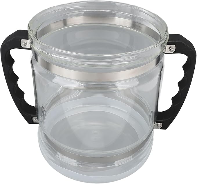 ZJchao Water Distiller Glass Jar, 6L Glass Jar for Home Beauty Water Distiller Replacement Collection Bottle Distiller Water Container Compatible Most Countertop Water Distiller