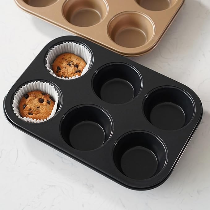 Yorkshire Pudding Pan Pop Over Baking Pans Popover Pans Nonstick 6 for Oven Baking, Frittatas, Muffins, Quiches, Pudding Cakes