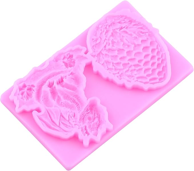 Dragon Fondant Molds Dragon Egg Silicone Candy Mold For Cake Decoration Cupcake Topper Candy Polymer Clay Gum Paste Set Of 2