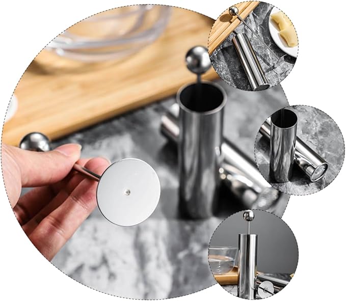 Hemobllo 3 pcs Stainless Steel Tofu Mold Shredder Handy Manual Press for Tofu Cheese Filaments for Chrysanthemum Creation and Food Shaping Kitchen