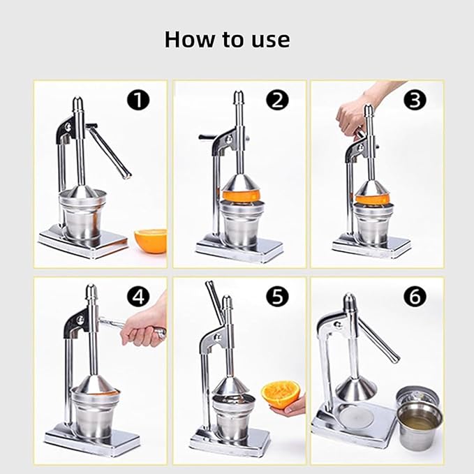 Cast Iron Juicer Hand Press, Manual Juicer Hand Press, Heavy Duty Countertop Lime Citrus Crush Machine for Oranges Lemons Limes, Easy to Clean, Home and Kitchen Essentials
