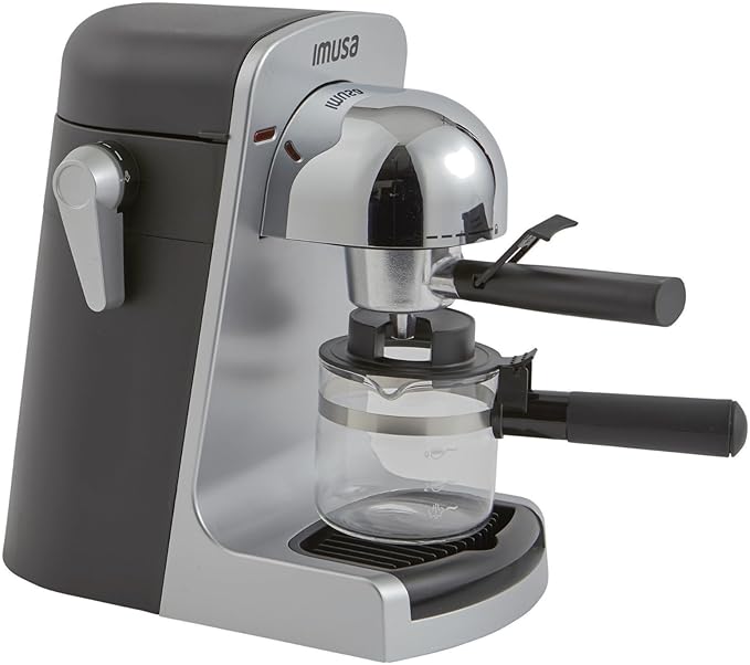 IMUSA 4cup Electric Bistro Espresso Cappuccino Maker, Silver