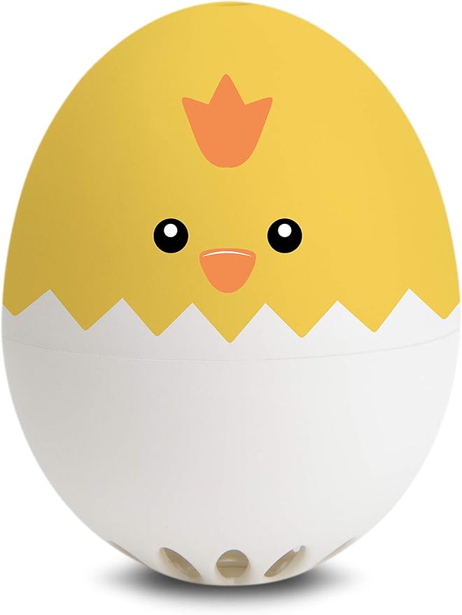Chicken BeepEgg –Timer for Boiling Eggs – Musical Egg Cooker for Soft, Medium, Hard Boiled Eggs – Food Safe – Singing Floating Timer – Egg Cooker for 3 Levels of Doneness - Brainstream