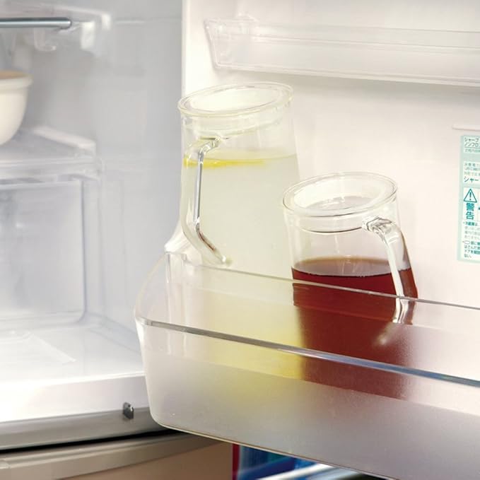 KINTO CAST 21676 Water Jug, 25.5 fl oz (750 ml), Heat-resistant Glass, Microwave and Dishwasher Safe