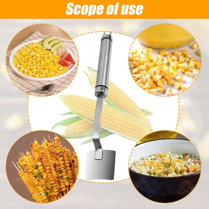 Upgraded Corn Peeler, 2024 New Stainless Steel Corn Cob Stripper Tool Corn Thresher from the Cob, Kitchen Gadget