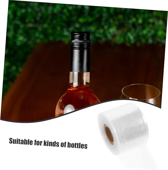 GALPADA 1roll Seal Films for Wine Bottles Freshness Wine Bottle Neck Wrapping Film