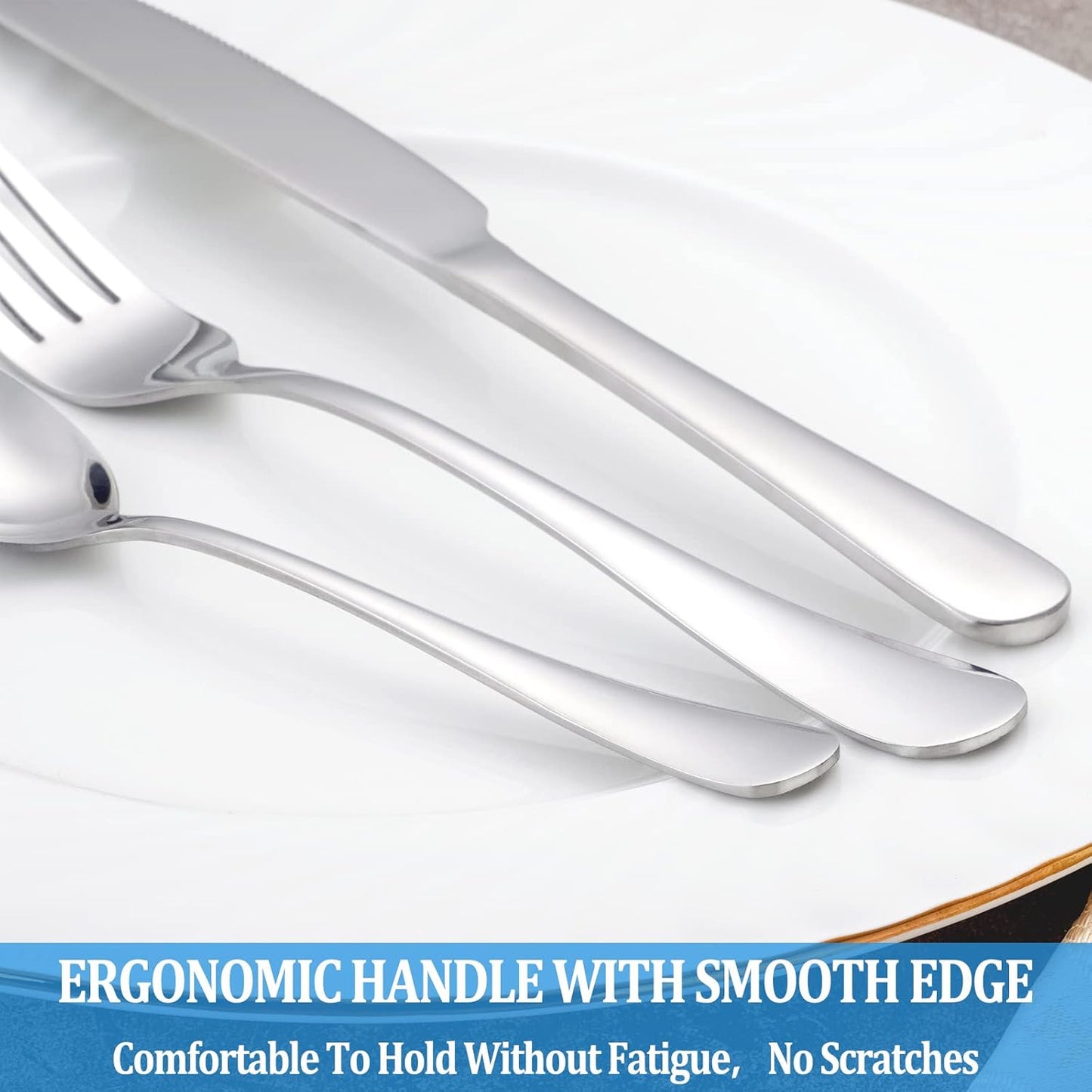 12 Pcs Dinner Spoon Set,Premium Food Grade Stainless Steel Spoons,Durable Metal Spoons,Tablespoon,Spoons Silverware Only,Mirror Finish & Dishwasher Safe,Use for Home,Kitchen and Restaurant - 7.3 inch