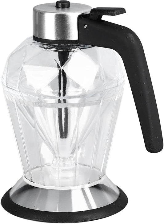 Glass Honey Syrup Dispenser with Stand Shape for Tea and Pancakes
