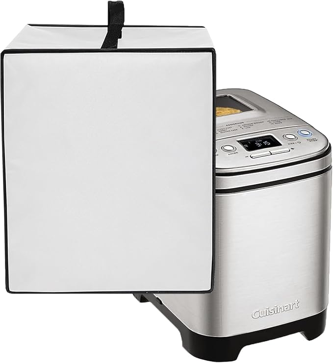 Bread Maker Machine Cover for Cuisinart Bread Maker Machine, Heavy Duty Waterproof Protective BreadMachine Cover Compatible for Cuisinart Compact and Automatic Bread MakerMachine CBK-110P1 (Grey)