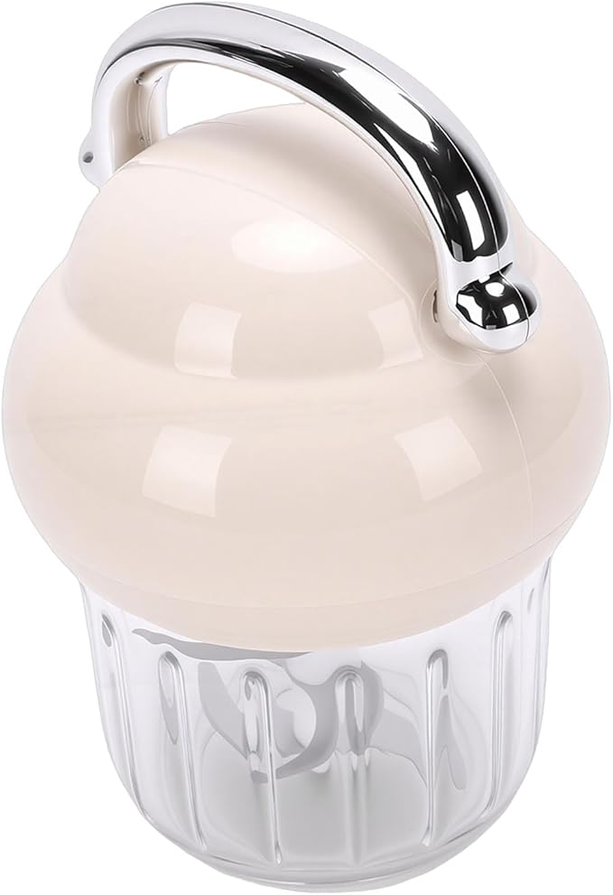 banapoy Electric Garlic Chopper, 21000 RPM Portable Veggie Chopper Garlic Onion Grinder Masher, Cordless Mini Baby Food Processor, for Ginger, Chili, Fruit, 350ML