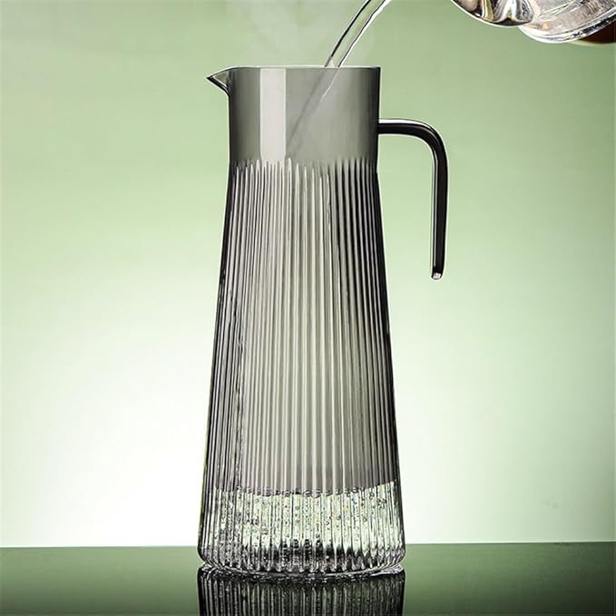 Water Pitcher Cold Kettle Acrylic Juice Jug Drink Juice Water Jug Transparent Water Pitcher with Filter Glass Pot(Large)