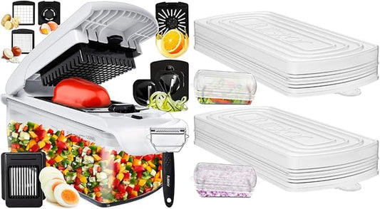 fullstar Bundle: Chopper And 2 Piece Silicone Lids