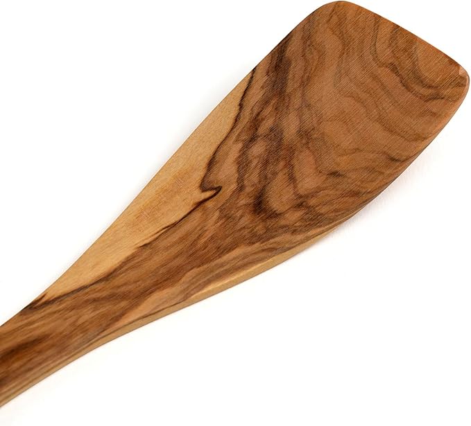 Berard Olive Wood Curved Spatula, Beige, 32 x 22 x 22 cm