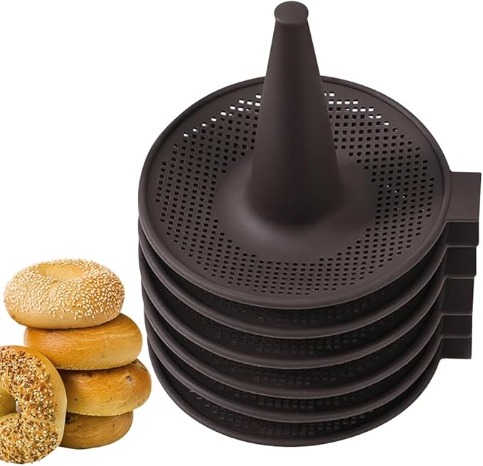 Silicone Molds,Donut Mold for Baking,Donut Pans Set,6 Pieces Pastry Molds for Bagel and Doug Hnut Cake Pans Easy Install Easy to Use