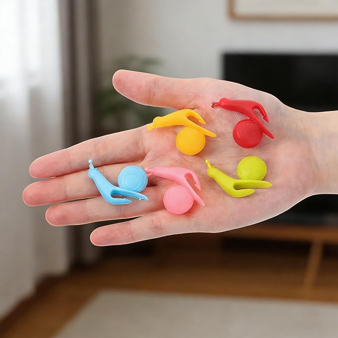 Ymapinc Snail Tea Bag Holders (10-Pack) for Mugs - Silicone Infuser Clips with Cup Hanging Design, Colorful Gift Set for Tea Lovers