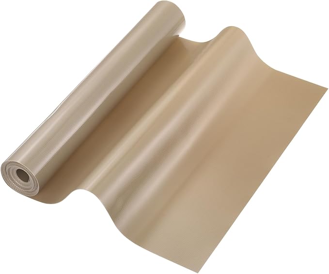 uxcell 11.8IN x 9.8FT Silicone Baking Mat Rolls, Heat Resistant Baking Mats, Non-Stick Pastry Mats, Non-Slip Countertop Mats, Refrigerator Liners Beige