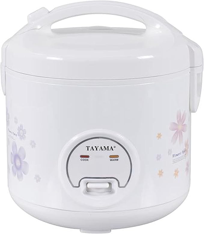 TAYAMA Automatic Rice Cooker & Food Steamer 8 Cup, White (TRC-08RS)