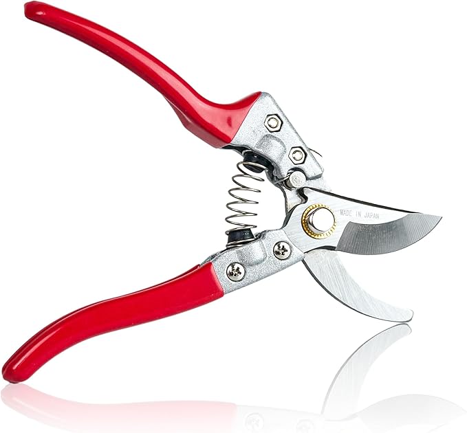 Pruning Shears SK5 Carbon Steel – Hand Pruners & Garden Clippers for Tree, Bonsai & Landscaping, Ergonomic Design with Replacement Spring & Bonus Fine Shears