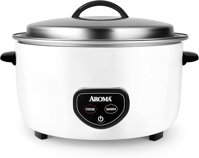 Aroma Housewares Commercial 60-Cup (Cooked) / 14Qt. Rice & Grain Cooker (ARC-1430E), White & 60-Cup (Cooked) (30-Cup UNCOOKED) Commercial Rice Cooker (ARC-1033E),White