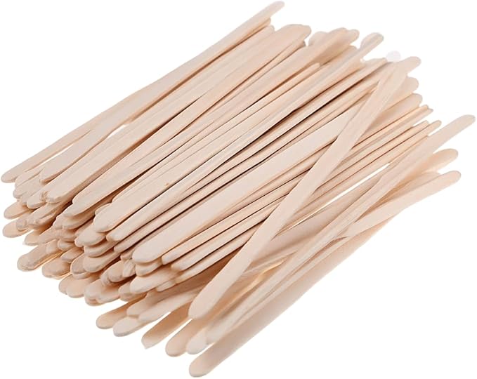 5.5 Inch Wooden Coffee Stir Sticks, 200 Count Premium Natural Birch Wood Stirrers for Coffee Bar Accessories, Disposable Beverage Stirrers for Hot/Cold Drinks, Eco-Friendly & Splinter-Free