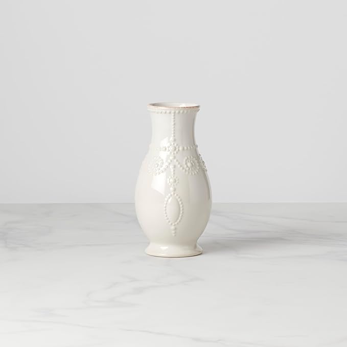 Lenox 858819 French Perle White 8" Fluted Vase