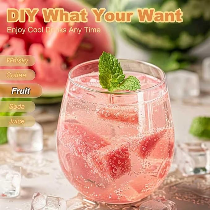 Ice Cube Tray with Lid and Bin + Silicone Ice Cube Trays with Lid and Bin