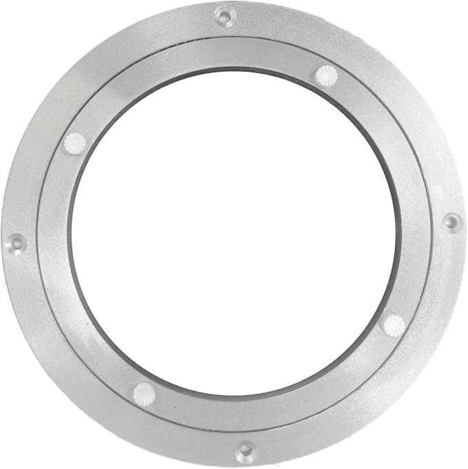 HLMOptimo Lazy Susan Bearing 8 inch Aluminum Turntable Ball Bearing, Heavy Duty Turner Bearing Silent Turntable Bearing Swivel Turntable Bearing 8/10/12/14 inch (8 inch)