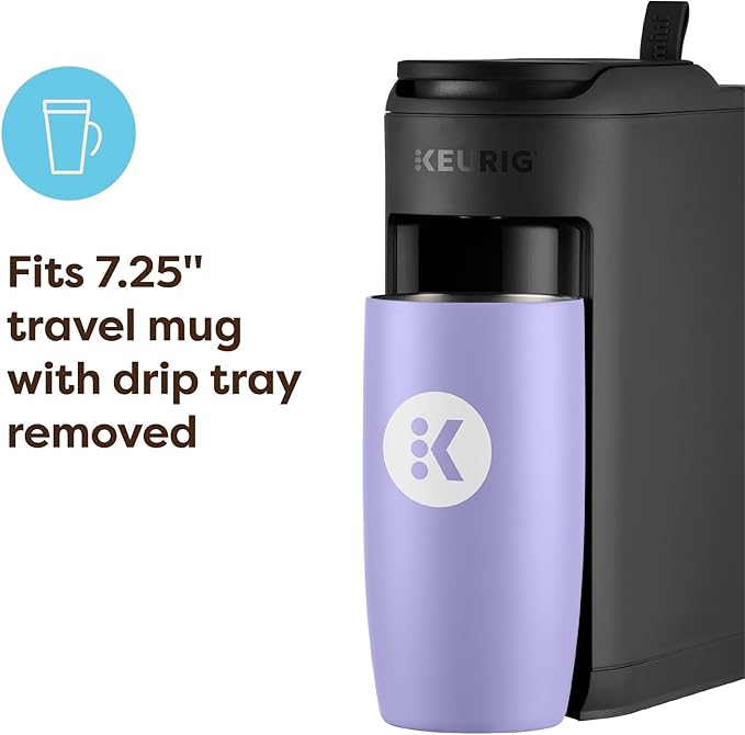 Keurig K-Mini Mate Single Serve K-Cup Pod Coffee Maker, Brews Up to 12 oz Cup, Compact Portable Coffee Machine for Small Spaces, Great for Dorms & Offices, Black
