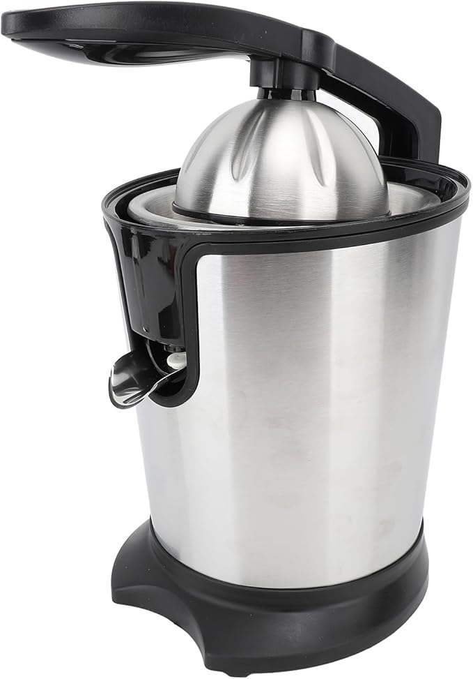 Electric Citrus Juicer, 180W 15000rpm Auto Off Dishwasher Stainless Steel Orange Juicer Ultra Powerful Motor Soft Handle Citrus Squeezer for Oranges, Lemons