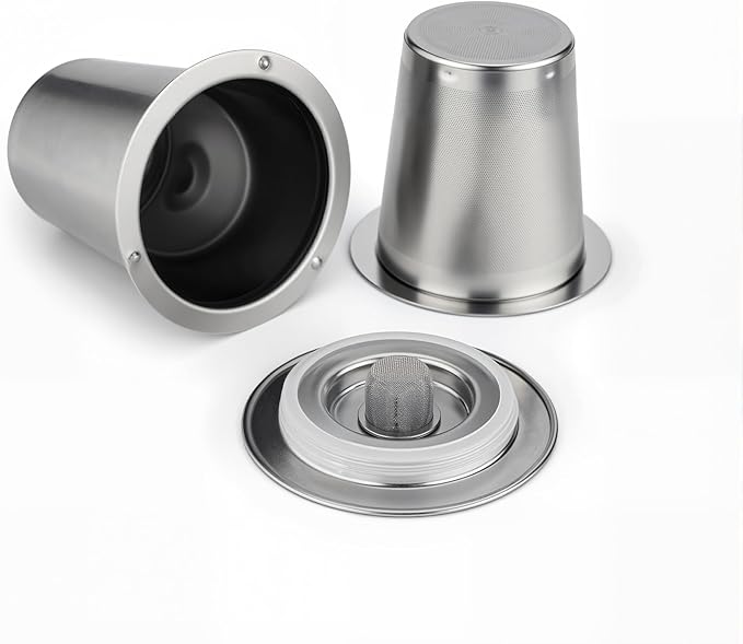 Reusable Filter Cup for Cuisinart (Stainless Steel - 2 Pack)