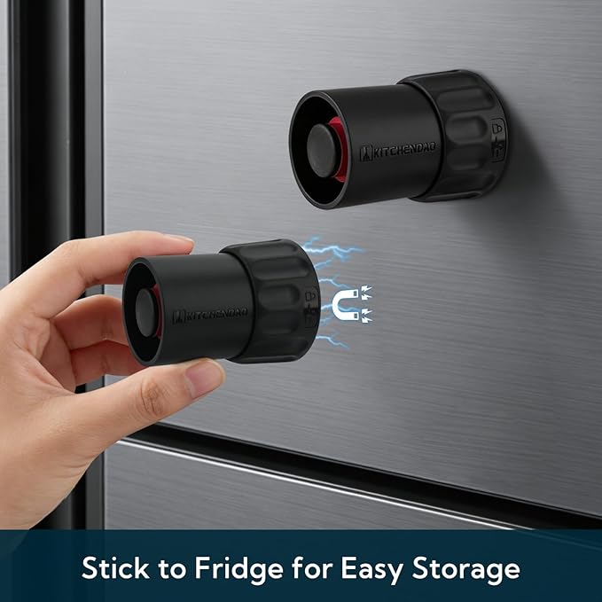 KITCHENDAO 2-in-1 Wine Aerator and Magnetic Wine Stopper