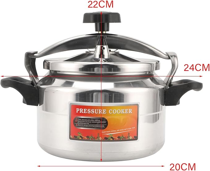Pressure Cooker, Explosion Proof Stovetop Pressure Cooker with Double Bottom Canning Pot for Gas Stove Induction Cooker (4L)