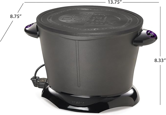 Presto 05450 DualDaddy Electric Deep Fryer, Black