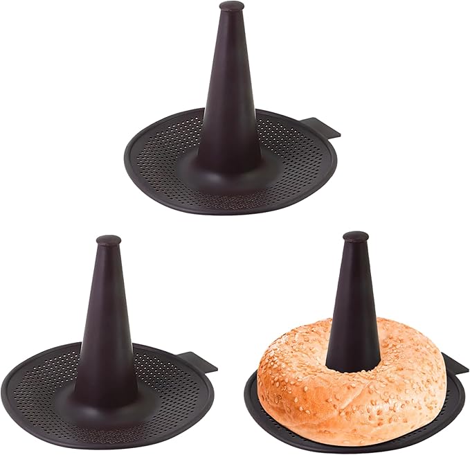 HUIKANGSHENG 3 Piece Donut Mold for Baking,Silicone Donut mold,Non-Stick Silicone Donut Pans for Bagels and Doughnuts
