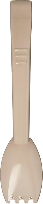 Carlisle FoodService Products 460906 Carly Salad Tong, 9" Salad Tong, Beige, 12 Pack