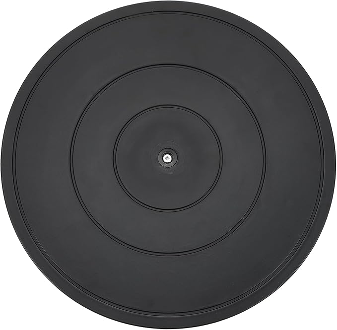 uxcell 16 Inch Rotating Swivel Stand with Steel Ball Bearings, 360 Degree Rotating Lazy Susan Turntable Organizer Round Rotating Plate for TV Sculpture Computers Monitor, Black