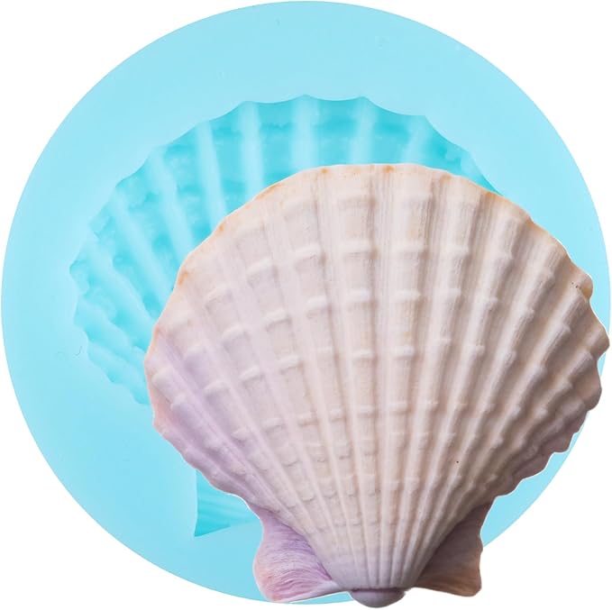 Seashell Fondant Molds Seashell Chocolate Silicone Mold for Cake Decorating Cupcake Topper Candy Gum Paste Polymer Clay