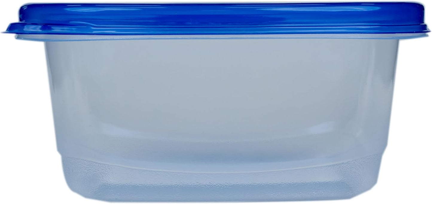 Glad GladWare Soup & Salad Food Storage Containers - Medium Rectangle - Meal Container Holds up to 24 Ounces of Food - Lock Tight Seal, 5 Count