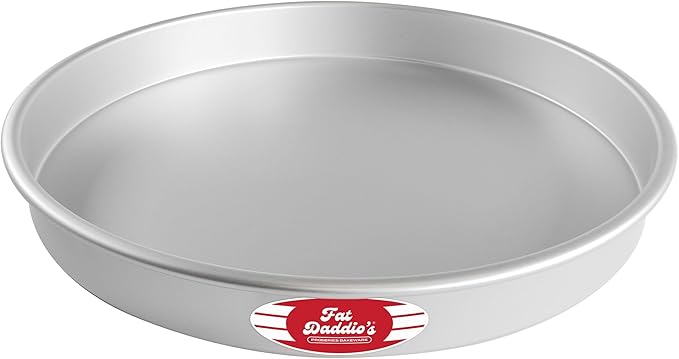 Fat Daddio's Round Cake Pan, 16 x 2 Inch, Silver