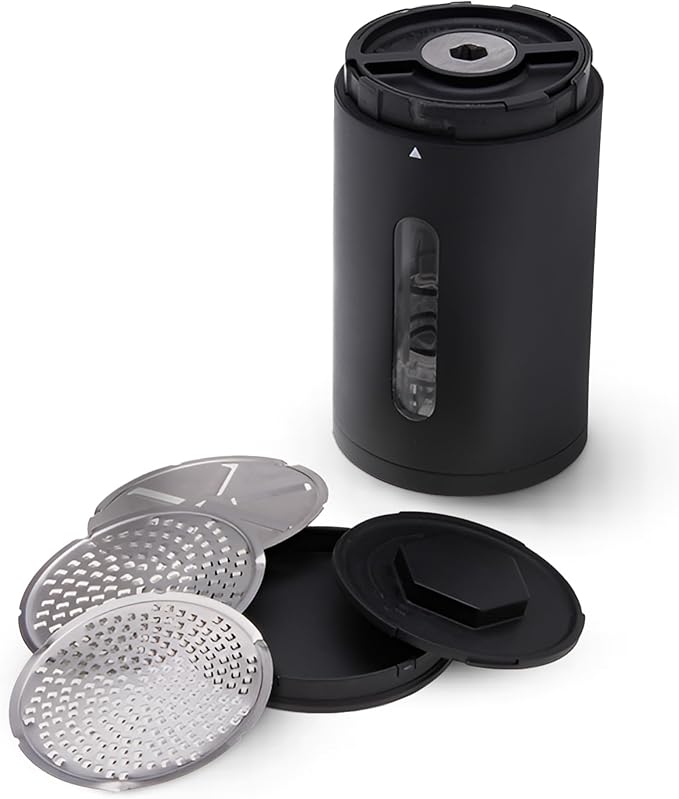 Grater Rain Cheese Grater Lower Housing, Heavy Duty Electrical Cheese Grater for Kitchen with 3 Interchangeable Blades, Dishwasher & Refrigerator Friendly Easy to Use Cheese Shredder