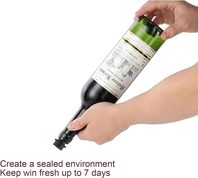Wine Stopper 4 SET Wine Saver Pump Vacuum Bottle Stoppers With Food Grade Silicone Leak Proof