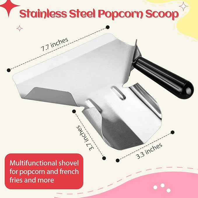 Essenya 602 Pcs Popcorn Bags with Popcorn Scoop and Salt Shaker,1 oz Small Pop Corn Bags Popcorn Bags Individual Servings for Popcorn Machine Supplies Party Movie Night Theater