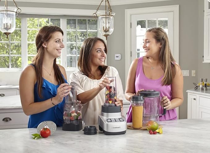 Cuisinart BFP-650P1 Velocity Ultra Trio 1-HP Blender/Food Processor with Travel Cups, Die Cast