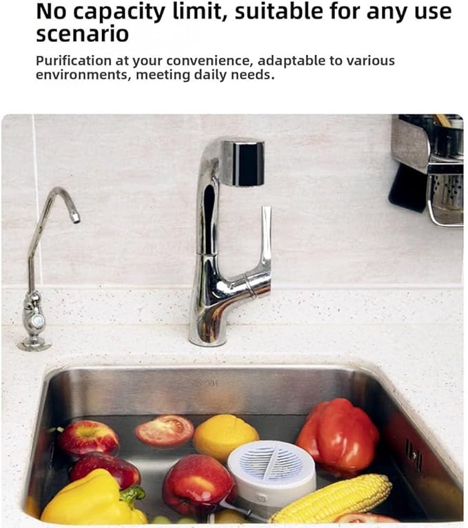 Genuine Premium Produce Cleaner, Fruit & Vegetable Cleaner Device, with Microbubble Electrolysis, Produce Machine-5-Min Auto Cleaning, Waterproof Food Purifier for Fruits, Vegetable (1PC)