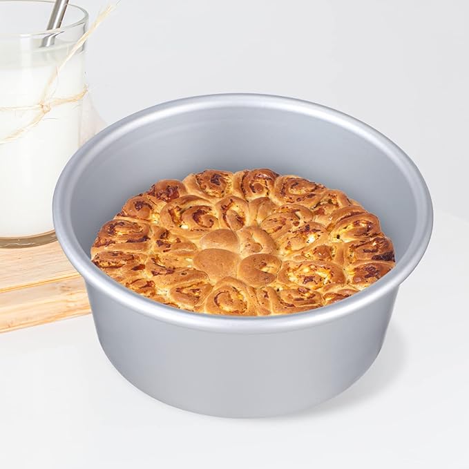 LIFKOME Detachable Bottom Round Cake Molds Baking Liners Included Set of Round Cake Pans for Home Professional Use